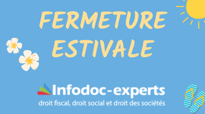 Visuel pour l'actu de la fermeture estivale