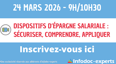 Visuel du webinaire "Dispositifs d’épargne salariale : sécuriser, comprendre, appliquer"