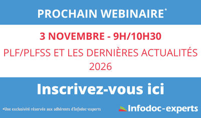 Visuel de webinaire "PLF/PLFSS et les dernières actualités – 2026"